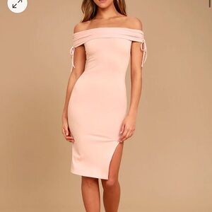 Lulus Pink Sleeveless Midi Dress